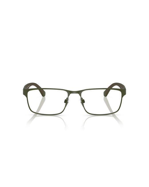 Emporio Armani Black Ea1105 3388 Optical Frames Metal Squared Normal for men