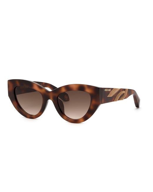 Roberto Cavalli Black Src009M 02Bv Sunglasses Acetate Cat Eye Normal Shaded
