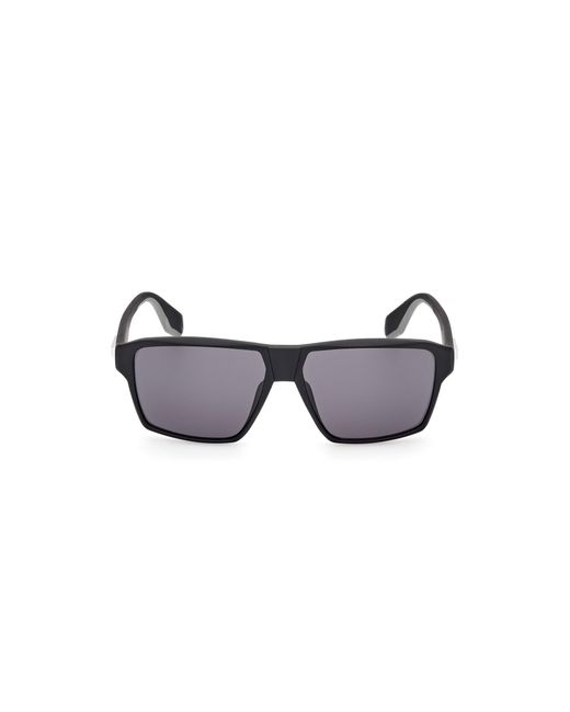 Adidas Black Or0039 02A Sunglasses Injected Geometric Normal for men