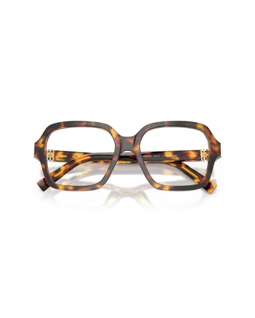 Miu Miu Black Mu 03Yv 14L1O1 Optical Frames Acetate Squared Normal