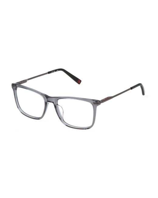 Fila Black Vfi720 03Gu Optical Frames Acetate Squared for men