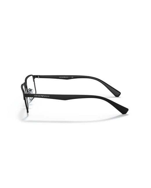 Emporio Armani Black Ea1046 3051 Optical Frames Metal Squared for men