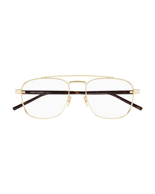 Saint Laurent Black Sl 665 Opt 003 Optical Frames Metal Transparent Pilot