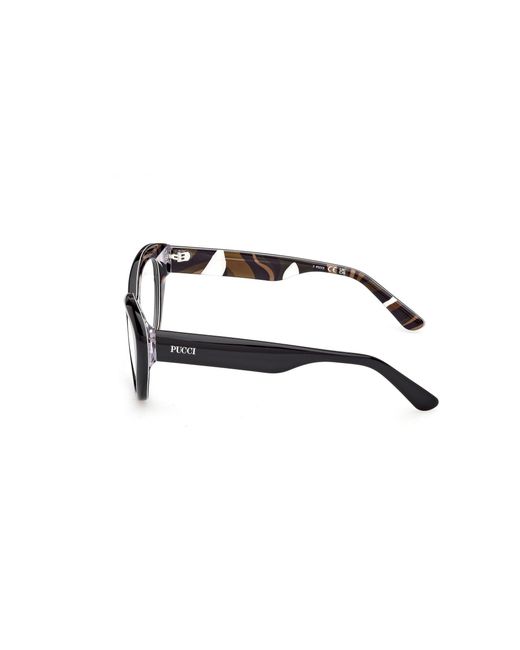Emilio Pucci Black Ep5272 005 Optical Frames Acetate Cat Eye Normal