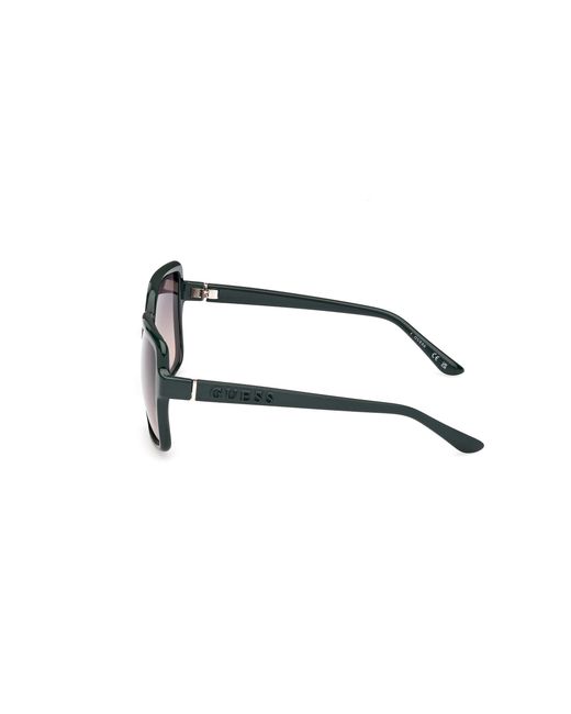 Guess Black Gu00157 96B Sunglasses Injected Smoke Squared Normal