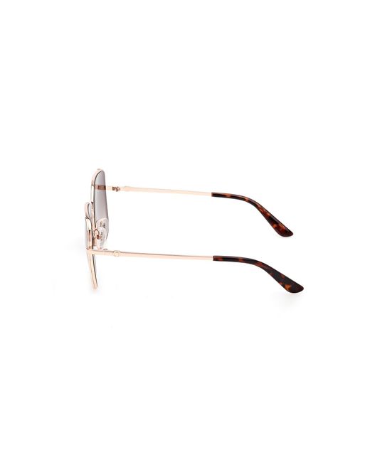 Guess Black Gu00194 28F Sunglasses Metal Squared Normal