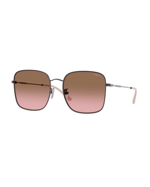 Vogue Eyewear Black Vo4327Sd 514914 Sunglasses Metal Squared Normal Shaded
