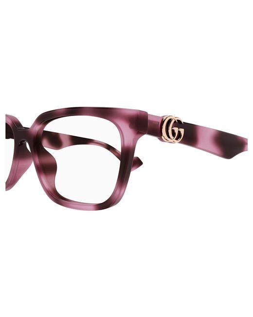 Gucci Black Gg1537Ok 004 Optical Frames Injected Transparent Squared