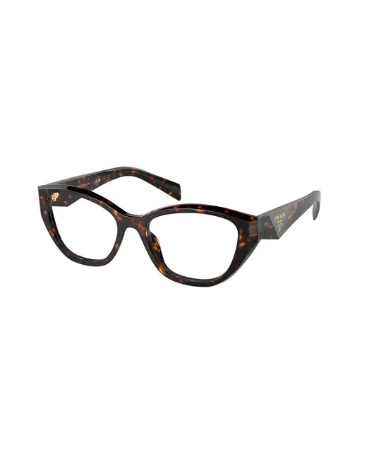 Prada Black Pr 21Zv 19J1O1 Optical Frames Acetate Transparent Geometric Normal