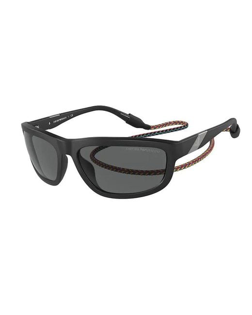 Emporio Armani Black Ea4183U 500187 Sunglasses Plastic Squared Normal for men