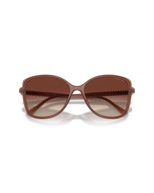 Michael Kors Black Mk2181U Malta 354813 Sunglasses Injected Butterfly Normal Shaded