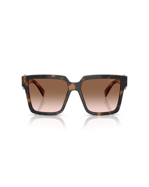 Prada Black Pr 24Zs 23A0A6 Sunglasses Acetate Squared Normal Shaded