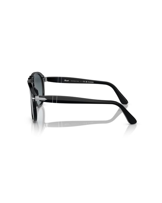 Persol Black Po0649 95/S3 Sunglasses Acetate Pilot Polarized Shaded for men