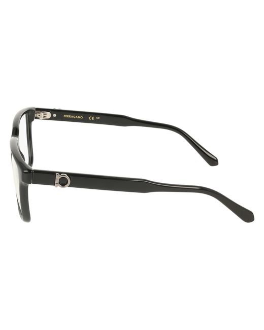 Ferragamo Black Sf3028E 001 Optical Frames Squared Normal for men