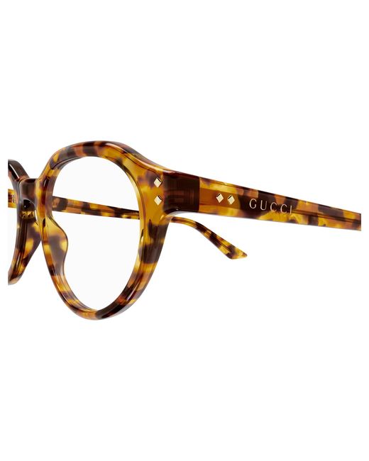 Gucci Black Gg1894O 002 Optical Frames Acetate Transparent Round for men