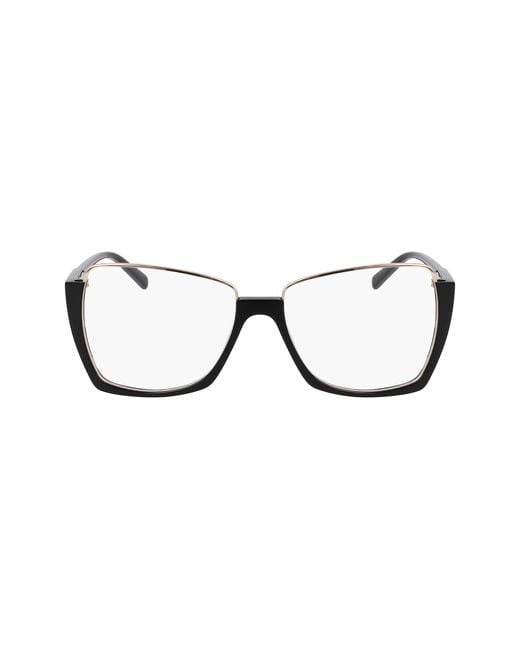 Karl Lagerfeld Black Kl355 001 Optical Frames Metal Squared Normal Normal