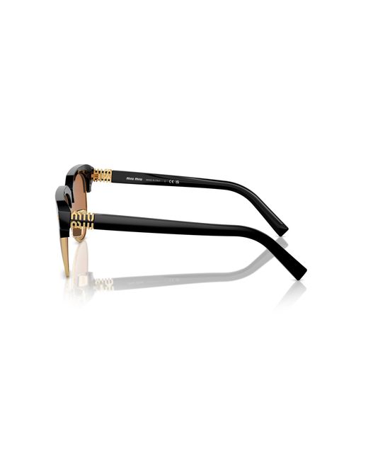 Miu Miu Black Mu 09Zs 1Ab2Z1 Sunglasses Acetate Pilot Normal