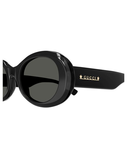 Gucci Black Gg1587S 001 Sunglasses Acetate Round