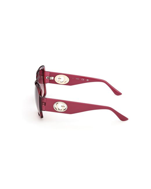 Guess Pink Gu00283 69T Sunglasses Injected Squared Normal