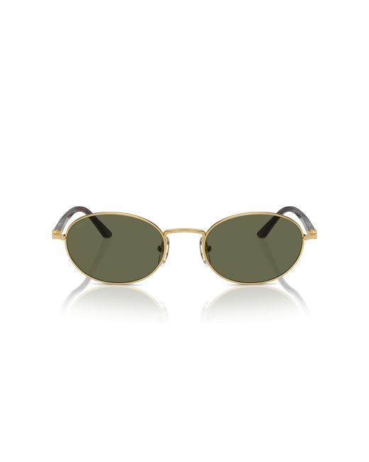 Persol Green Po1018S Ida 515/58 Sunglasses Metal Round Polarized