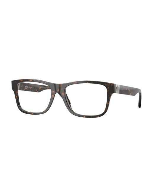 Versace Black Ve3380 5528 Optical Frames Acetate Squared Normal for men