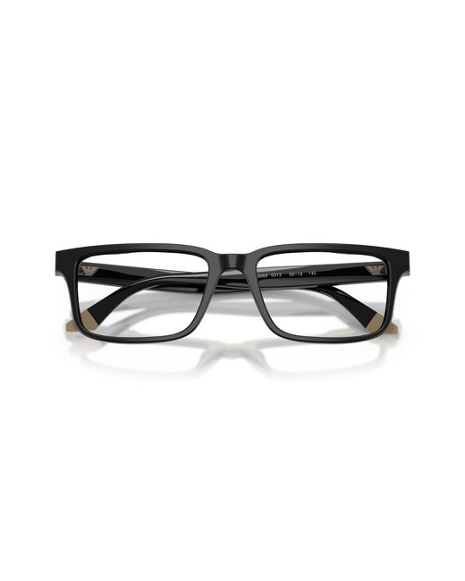Emporio Armani Black Ea3269 6313 Optical Frames Acetate Squared Normal for men