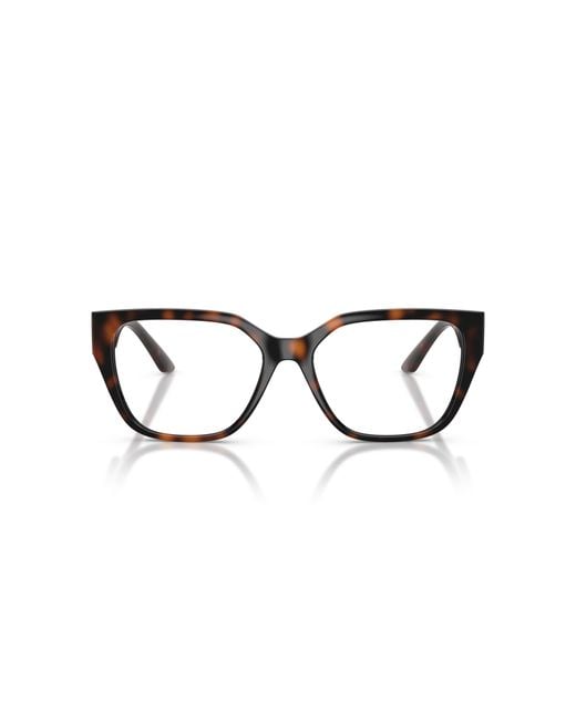 Versace Black Ve3387U 108 Optical Frames Injected Transparent Squared Normal