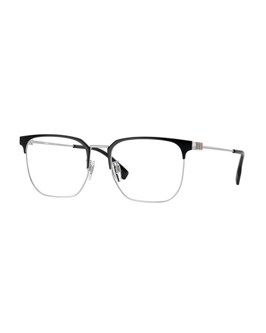 Burberry Black Be1383D 1005 Optical Frames Metal Transparent Squared Normal for men