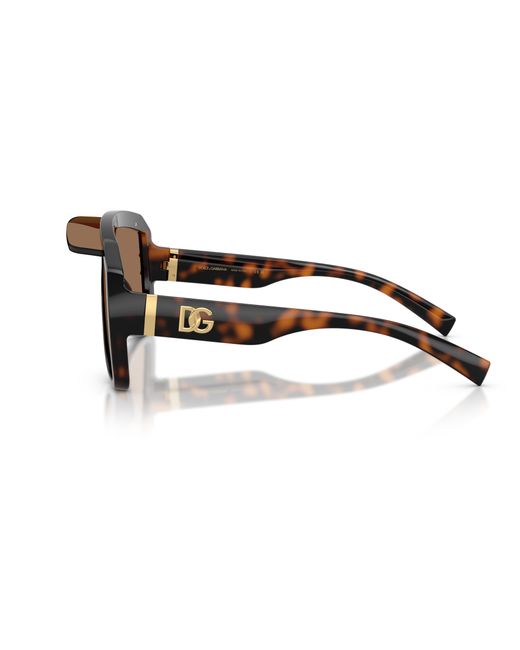 Dolce & Gabbana Black Dg6205 502/73 Sunglasses Injected Pilot Normal