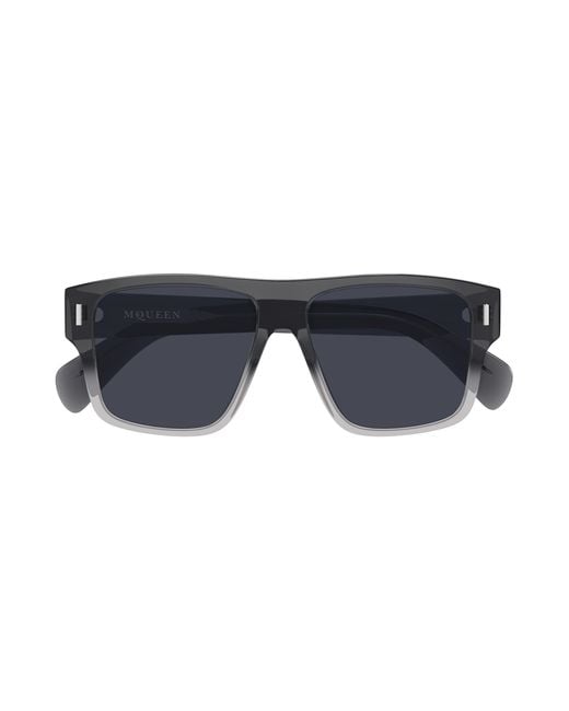 McQueen Black Am0550S 004 Sunglasses Acetate Squared for men