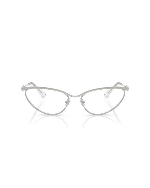 Swarovski Black Sk1027 4001 Optical Frames Metal Cat Eye Normal