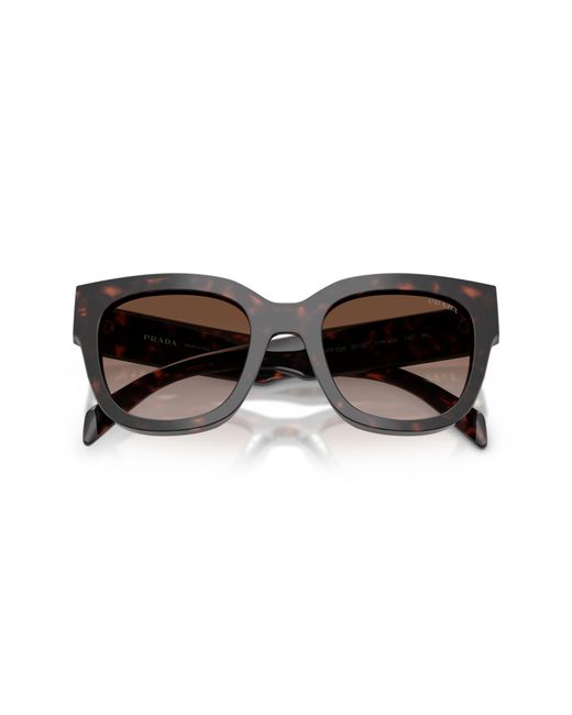 Prada Black Pr C04S 17N80A Sunglasses Acetate Squared Normal Shaded