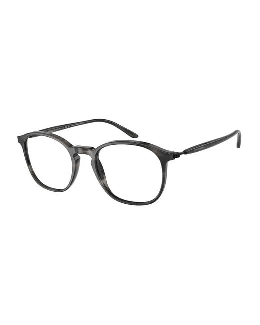Giorgio Armani Black Ar7213 5877 Optical Frames Acetate Transparent Pantos Normal for men