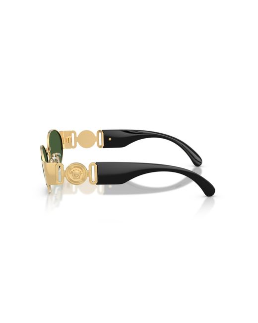 Versace Green Ve2299 100271 Sunglasses Metal Round Normal for men