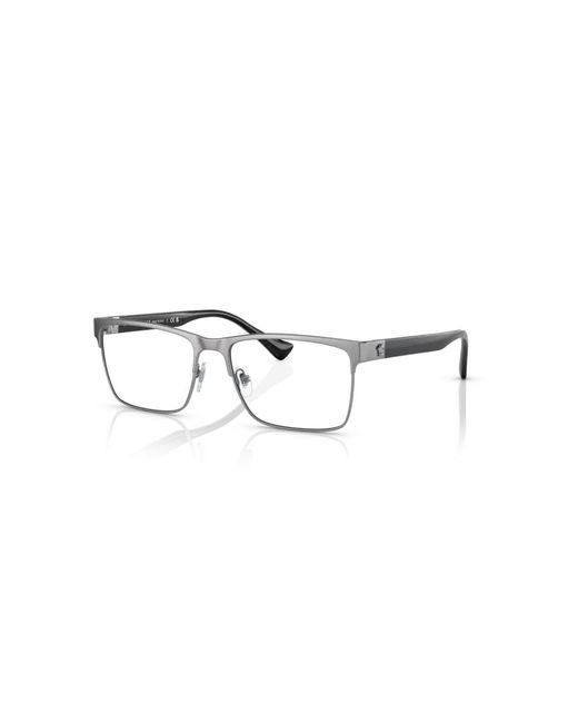 Versace Black Ve1285 1001 Optical Frames Metal Squared for men