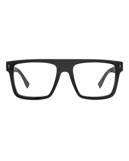 DSquared² Black Icon 0012 003 Optical Frames Acetate Squared for men