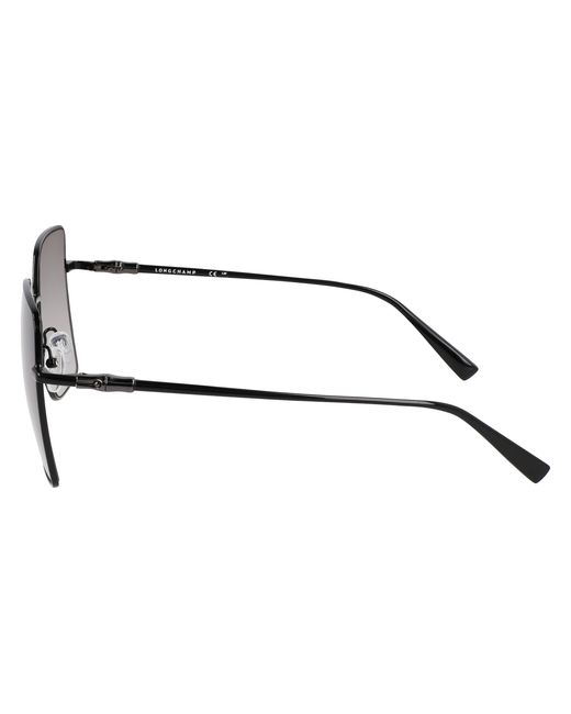 Longchamp Black Lo173S 001 Sunglasses Metal Butterfly Normal Normal