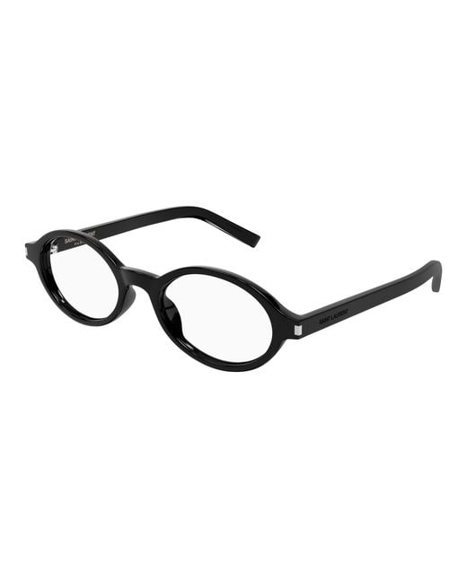 Saint Laurent Black Sl 751 Jeanne Opt 001 Optical Frames Acetate Transparent Round