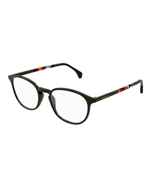 Gucci Black Gg0551O 023 Optical Frames Acetate Transparent Round for men