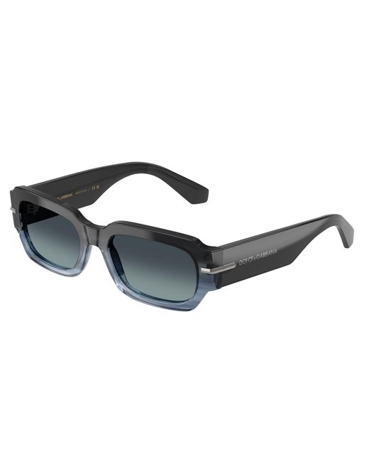 Dolce & Gabbana Black Dg4485 348519 Sunglasses Acetate Squared Normal Nuanced for men