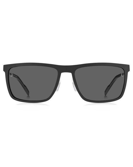 Tommy Hilfiger White Th 1803/Cs 003/M9 Sunglasses Steel Squared Polarized Clip-On for men