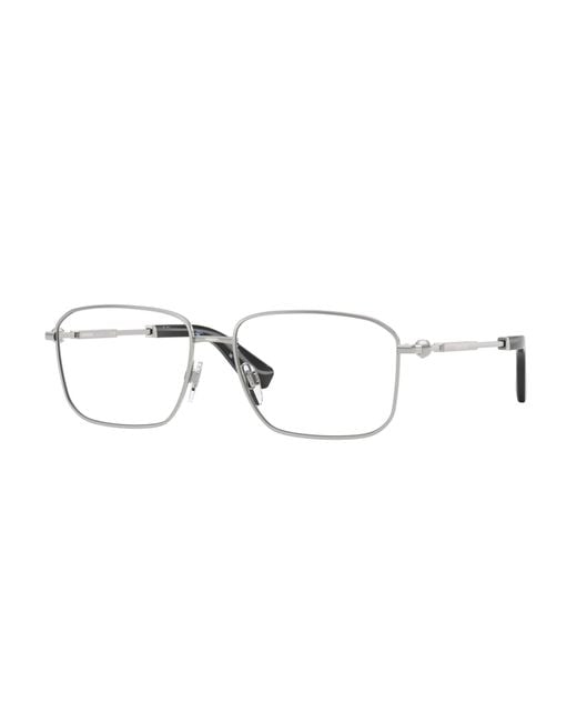 Burberry Black Be1389 1005 Optical Frames Steel Squared Normal for men