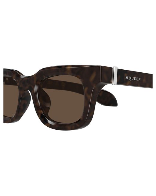 McQueen Black Am0547S 002 Sunglasses Acetate Squared for men