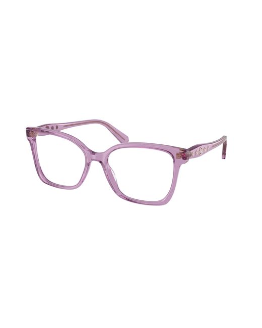 Swarovski Black Sk2061 1096 Optical Frames Acetate Transparent Squared Normal