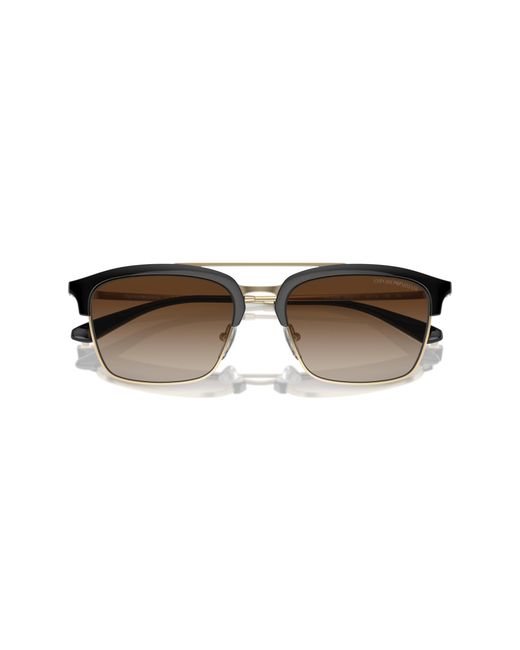 Emporio Armani Black Ea4228 300213 Sunglasses Injected Pilot Normal Shaded for men