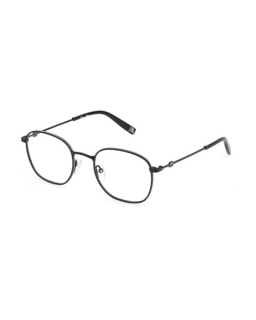 Fila Black Vfi309 08Am Optical Frames Metal Round