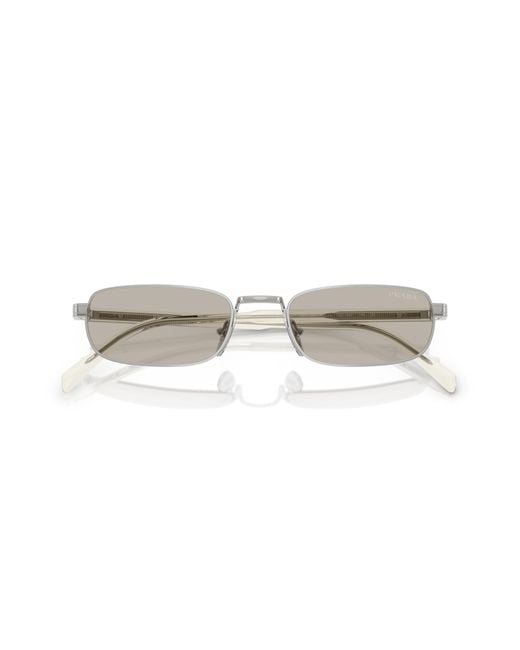 Prada Black Pr B54S 1Bc30P Sunglasses Metal Squared Normal for men