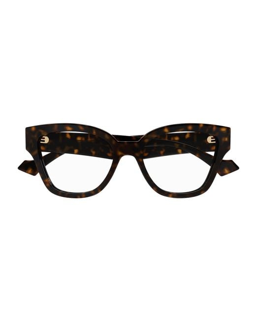 Gucci Black Gg1424O 002 Optical Frames Acetate Geometric