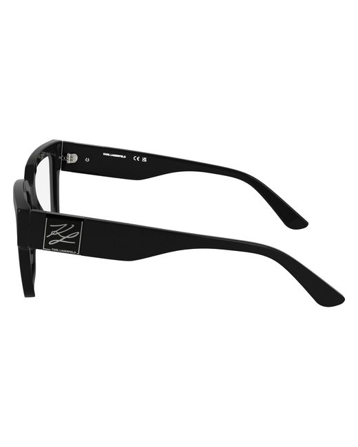 Karl Lagerfeld Black Kl6196 001 Optical Frames Acetate Squared Normal