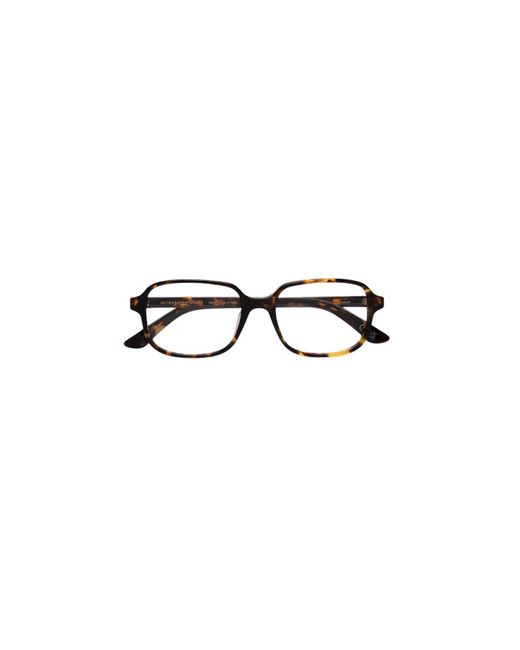 Retrosuperfuture Black 55L Numero 05 Burnt Optical Frames Acetate Squared